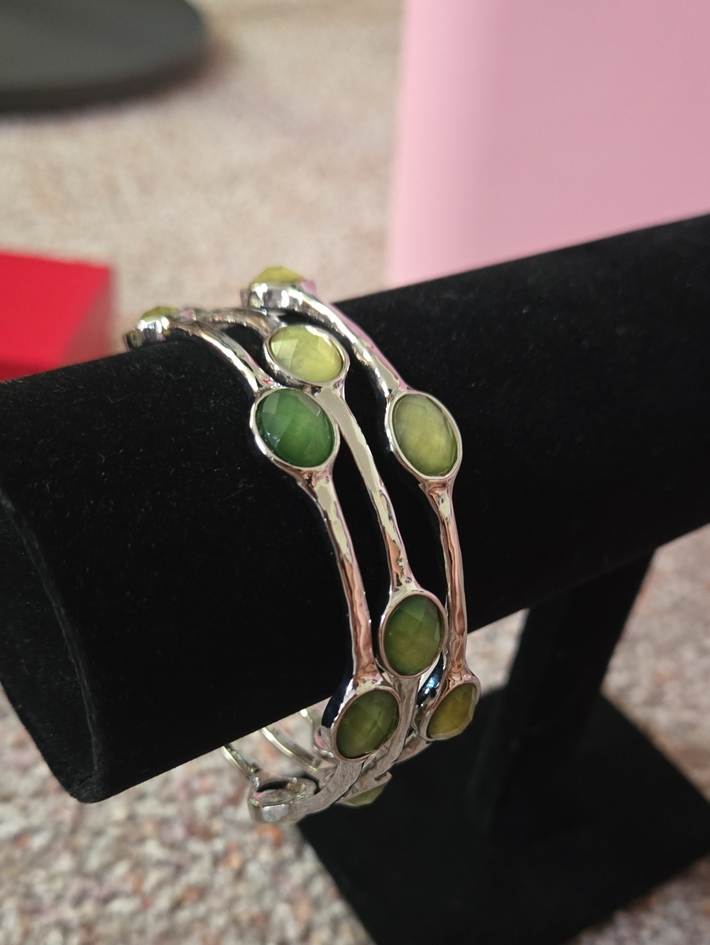 Premier Designs Green Bangle Set